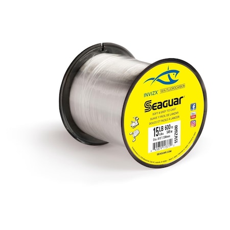Superjock 600 Yards InvizX Flourocarbon Fishing Line, 6 lbs SU3771802
